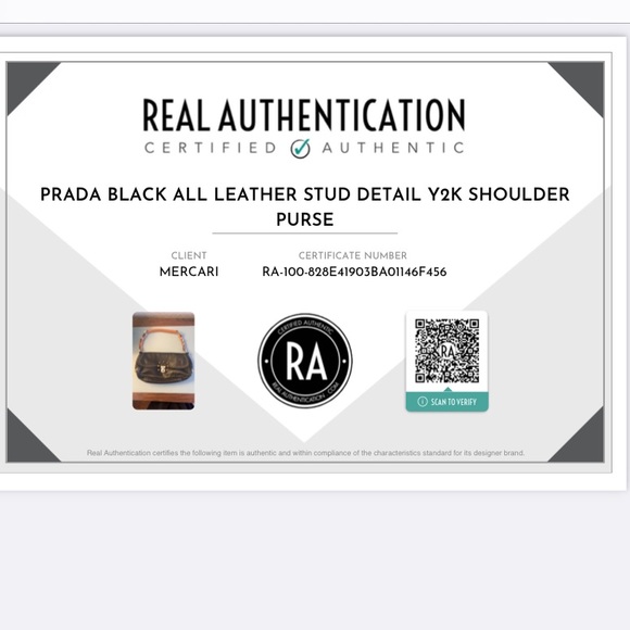 Prada Studded Shoulder Bag - Picture 9 of 10